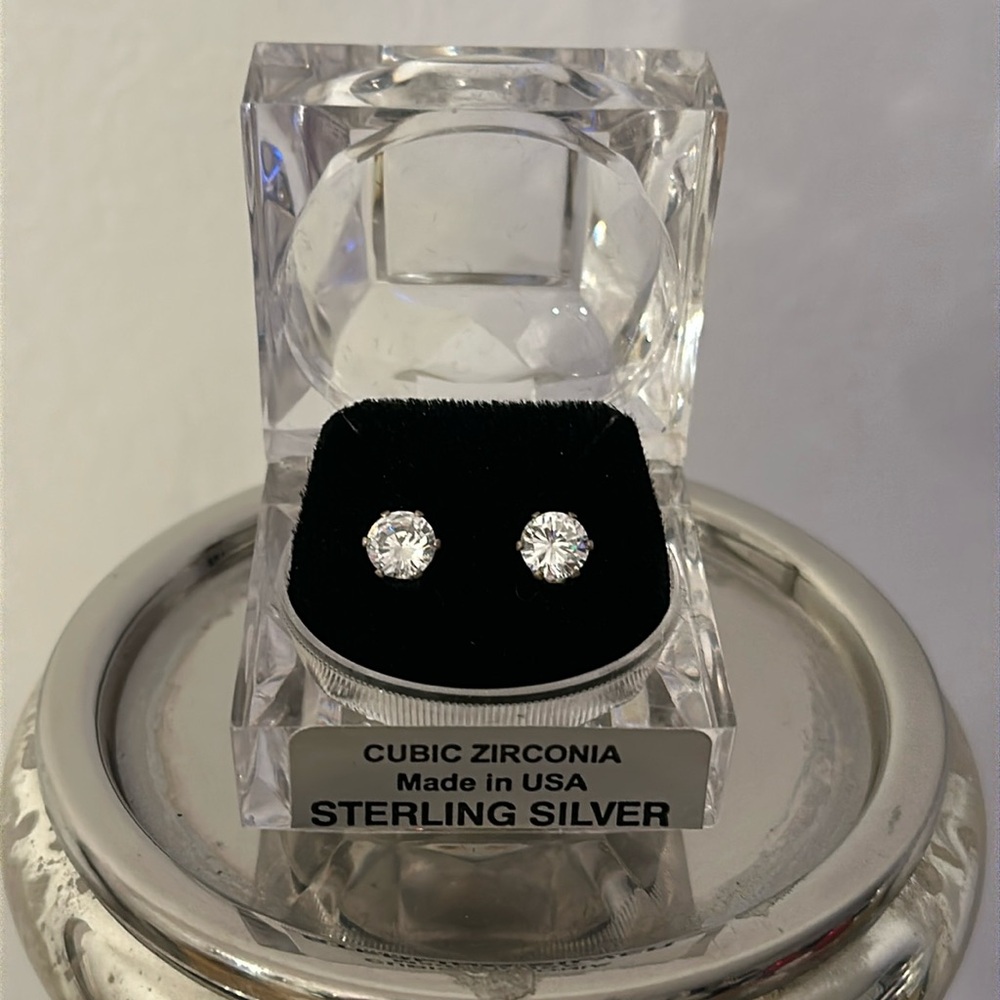 Cubic Zirconia Stud Earrings